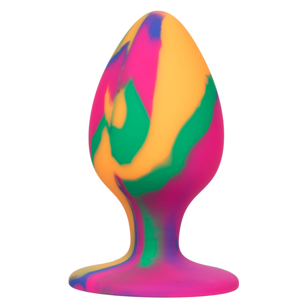 Cheeky Large Tie-Dye Anal Plug - Colorful Anal Toy