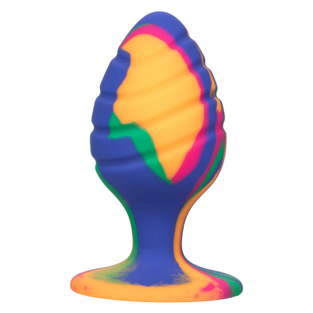 Cheeky Large Tie-Dye Swirl Butt Plug