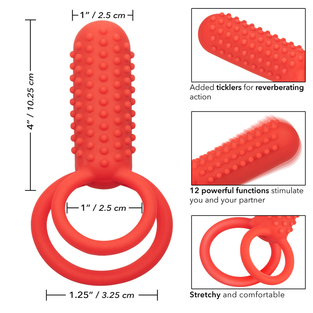 Rechargeable Silicone Vertical Dual-Action Enhancer