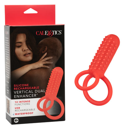 Rechargeable Silicone Vertical Dual-Action Enhancer