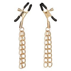 Nipple Clamps - Ride Em Premium Denim Collection, Adjustable BDSM Gear