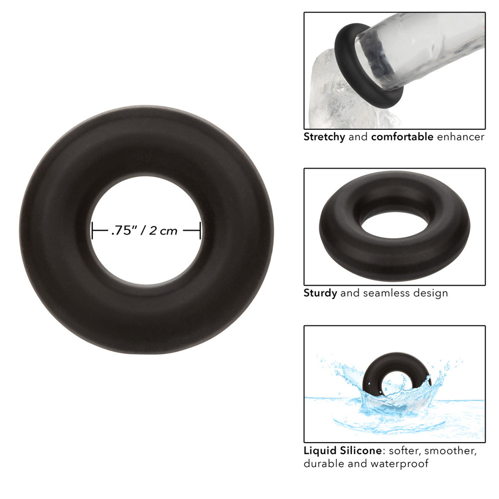 Alpha Liquid Silicone Prolong Medium Ring - Silicone Cock Ring for Stamina