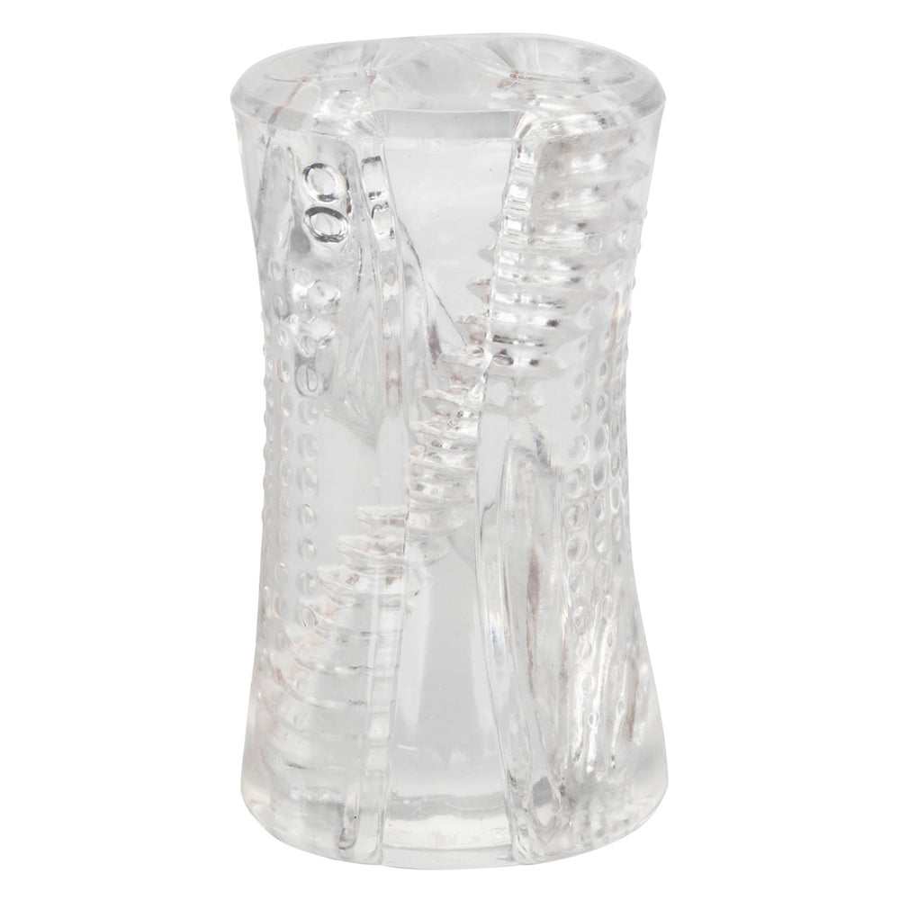 Cyclone Dual Ribbed Stroker – Textured Male Masturbation Sleeve for Enhanced Stimulation