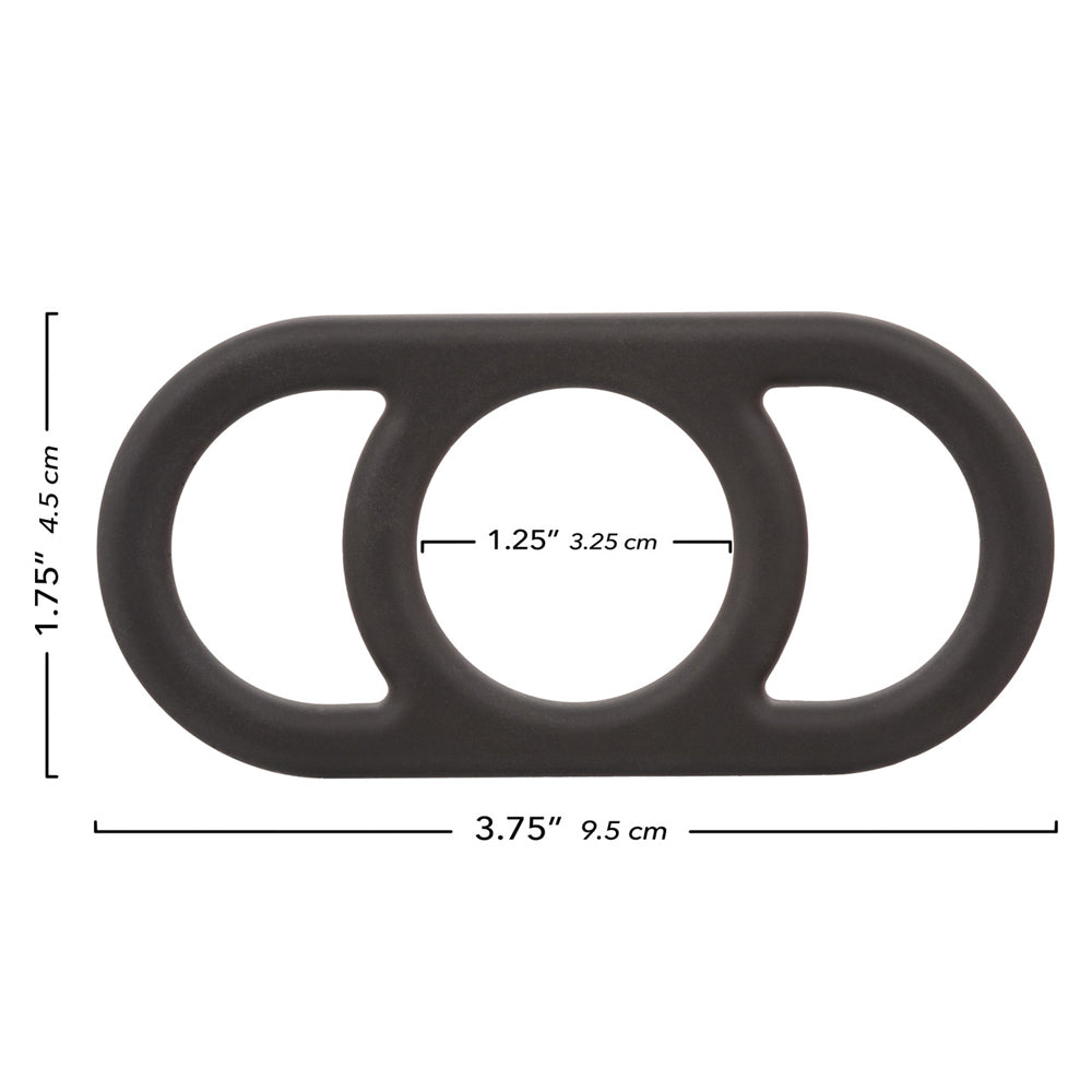 Alpha Liquid Silicone Commander Ring – Black