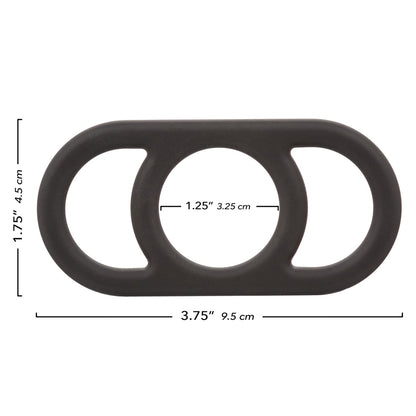 Alpha Liquid Silicone Commander Ring – Black