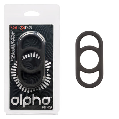 Alpha Liquid Silicone Commander Ring – Black