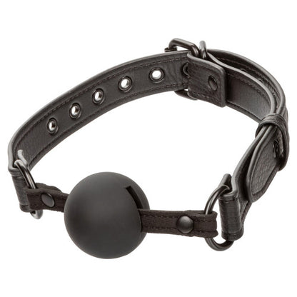 Nocturnal Collection Silicone Ball Gag – Adjustable PU Leather Strap