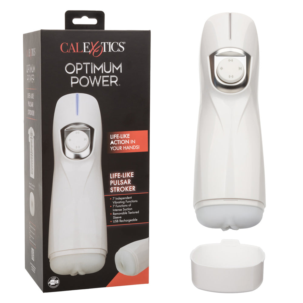 Optimum Power Lifelike Pulsar Stroker – Realistic Male Masturbator Sex Toy with Powerful Stimulation