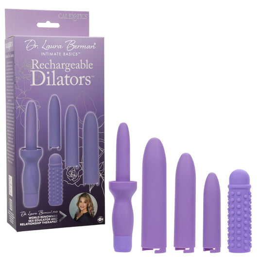 Dr. Laura Berman Rechargeable Dilators - 4-Piece Set with Locking Sizes and Sleeve