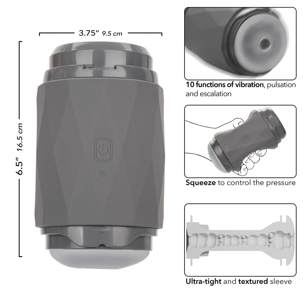 Milk Master Vibro Squeeze Stroker - Vibrating Male Masturbator