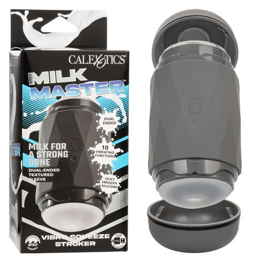 Milk Master Vibro Squeeze Stroker - Vibrating Male Masturbator