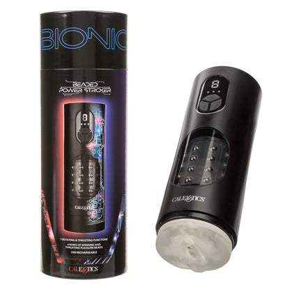 Bionic Beaded Power Stroker – Textured Male Masturbator for Intense Stimulation