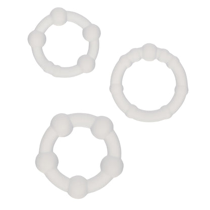 Alpha Liquid Silicone Beaded Rings – Stretchy Ring Set for Enhanced Stimulation and Comfort