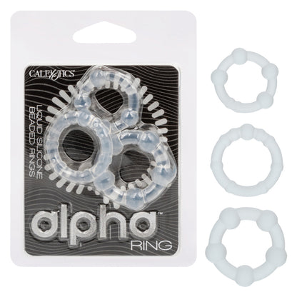Alpha Liquid Silicone Beaded Rings – Stretchy Ring Set for Enhanced Stimulation and Comfort