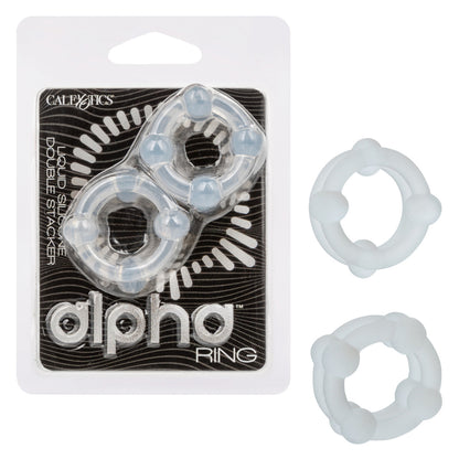 Alpha Liquid Silicone Double Stacker – Dual Ring for Enhanced Support and Stimulation