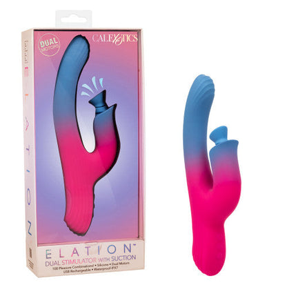 Elation Dual Stimulator with Suction – Powerful Vibrator for Internal & Clitoral Pleasure