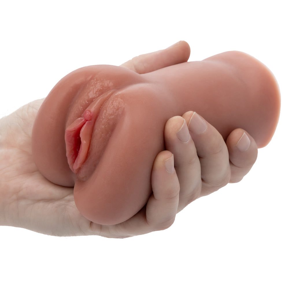 Stroke It Liquid Silicone Juicy Pussy Brown