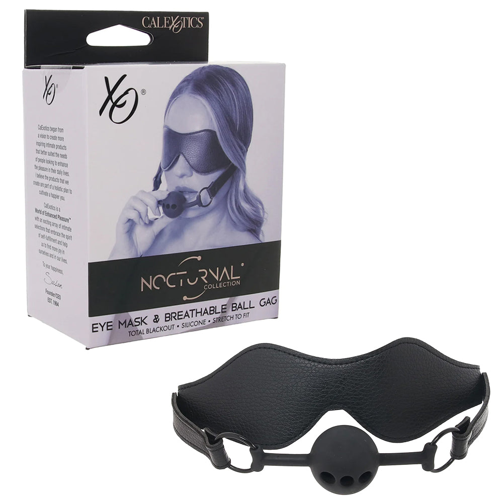 Nocturnal Collection Eye Mask & Breathable Ball Gag