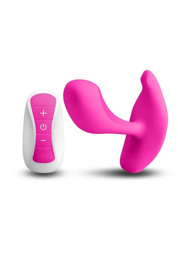 Inya Eros Rechargeable Silicone Vibrating Stimulator with Remote - Powerful & Hands-Free Pleasure