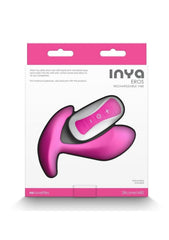 Inya Eros Rechargeable Silicone Vibrating Stimulator with Remote - Powerful & Hands-Free Pleasure