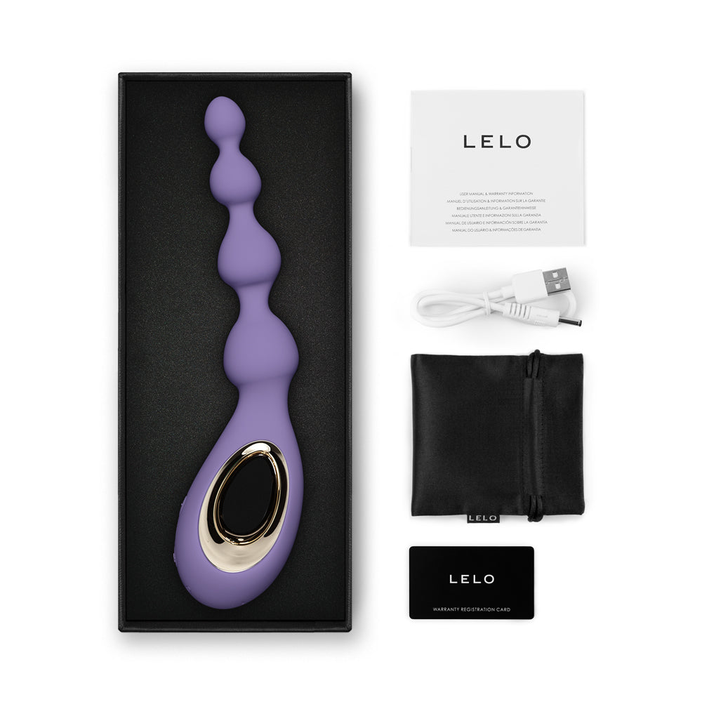 LELO Soraya Beads Violet Dusk – Beaded Luxury Vibrator, Rechargeable