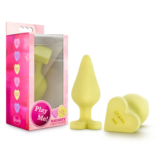 Play With Me Naughty Candy Heart Spank Me Toy – Yellow