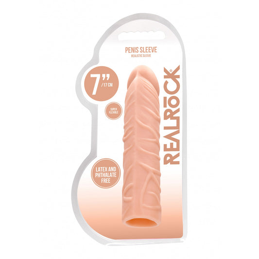 Realrock Penis Sleeve 7" Flesh