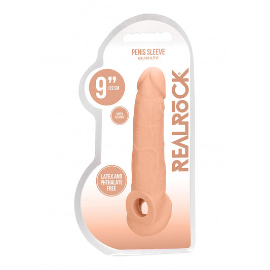 Realrock Penis Sleeve 9" Flesh