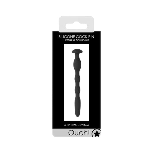 Urethral Sounding Silicone Cock Pin – 11mm Diameter, 98mm Length