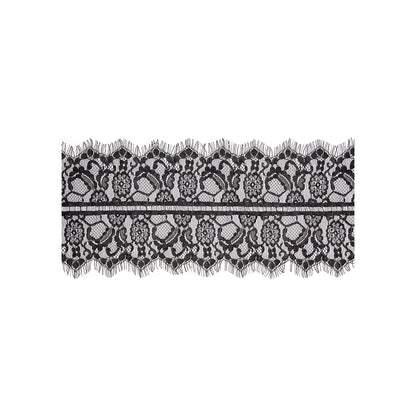 Ouch! Black & White Lace Mask With Elastic Straps