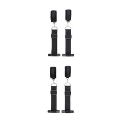 Ouch! Black & White Adjustable Door Restraint Kit for Bedroom Bondage Play