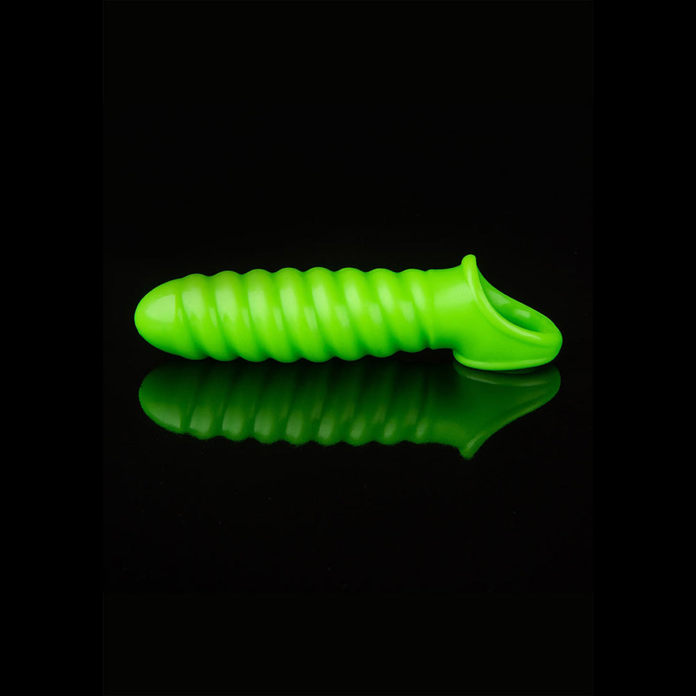 Ouch! Swirl Stretchy Penis Sleeve Glow In The Dark