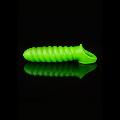 Ouch! Swirl Stretchy Penis Sleeve Glow In The Dark