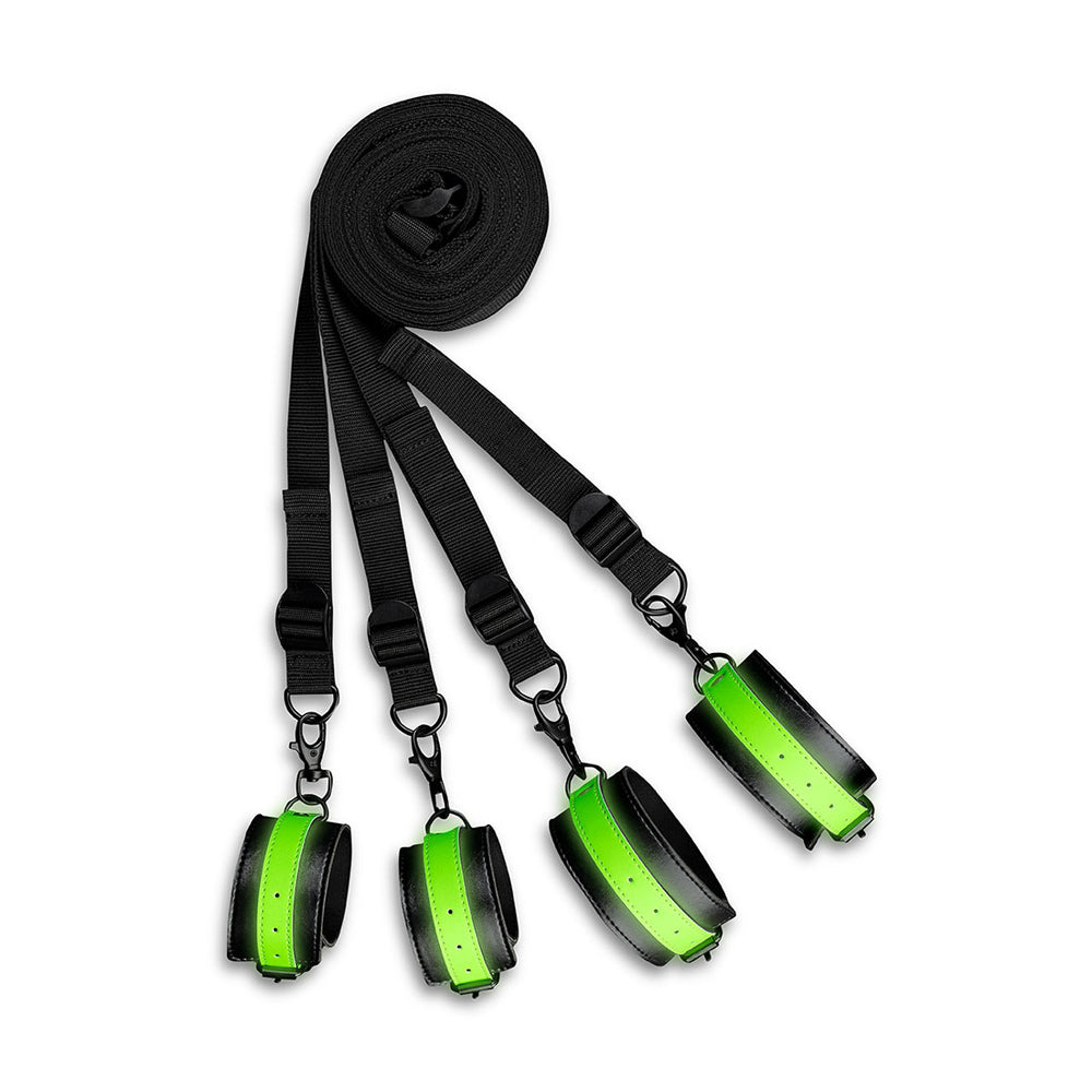 Ouch! Bed Bindings Restraint Kit Glow In The Dark