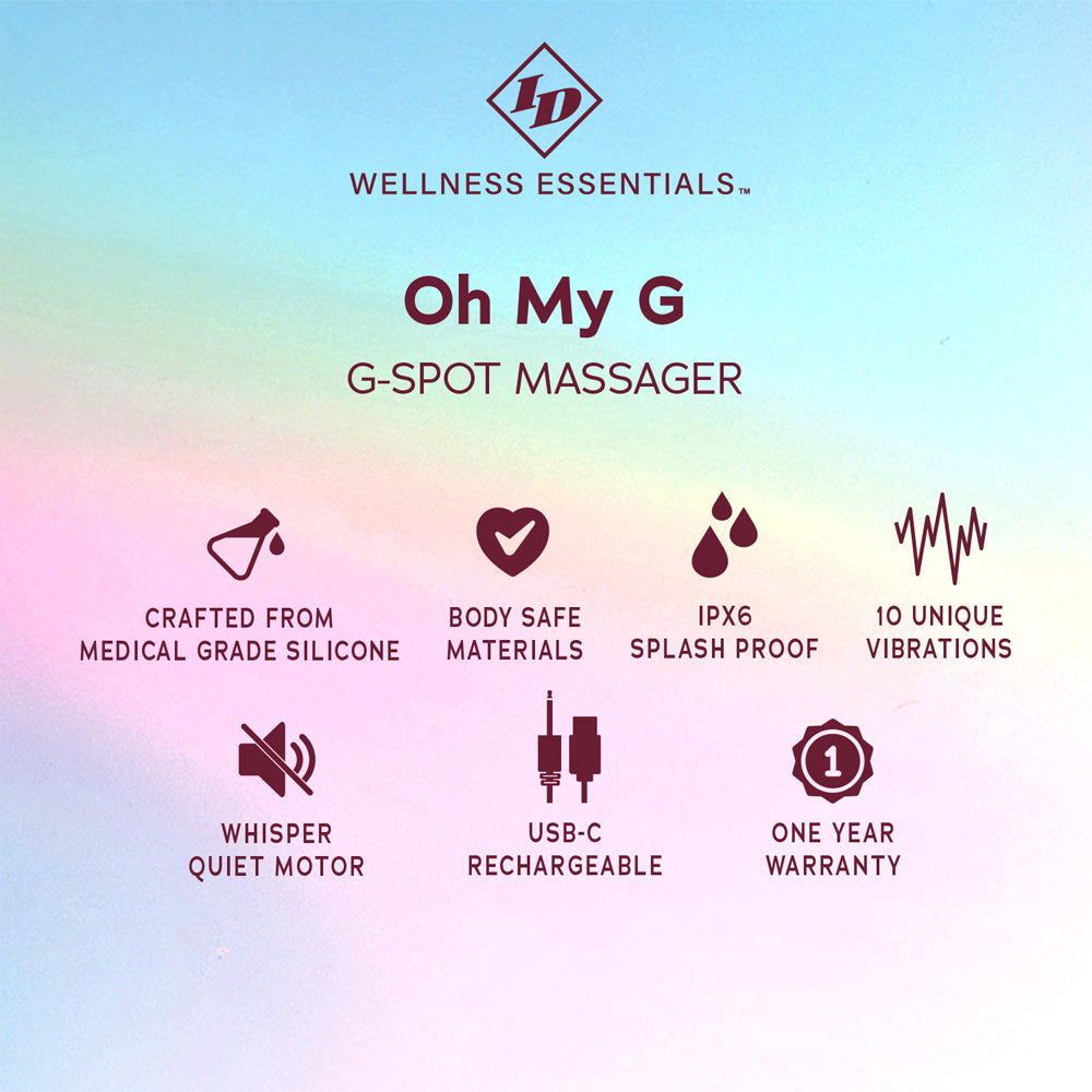 ID Oh My G G-Spot Massager – G-Spot Vibrator for Enhanced Stimulation