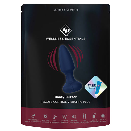 ID Booty Buzzer Remote Control Vibrating Plug Bag