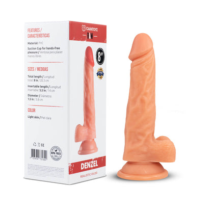 Raw Denzel 8-Inch Realistic Dildo - Lifelike Sex Toy