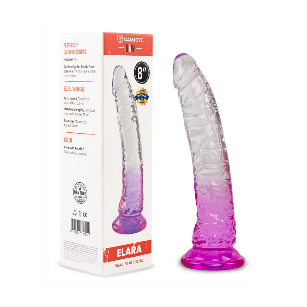 Elara 8-Inch Realistic Dildo – Raw Sex Toy