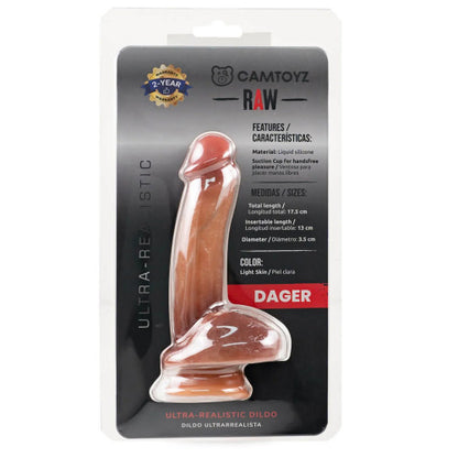 Raw Dager 5" Ultra Realistic Dildo – Compact & Lifelike for Intense Pleasure