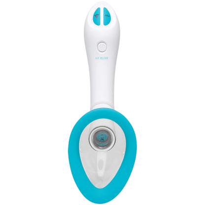 Bloom Intimate Body Pump - Automatic Vibrating, Rechargeable Sex Toy - Sky Blue/White