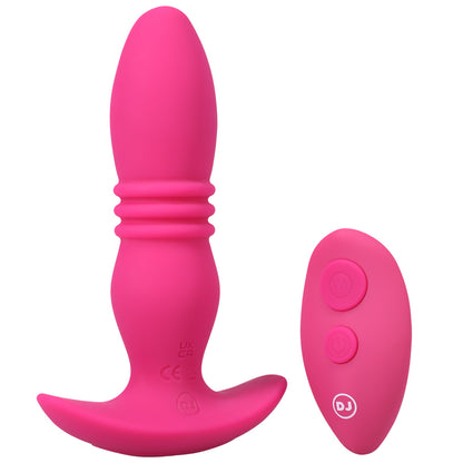 A-Play Rise Rechargeable Silicone Anal Plug with Remote – Pink