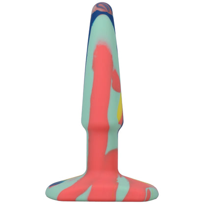 A-Play Groovy Silicone Anal Plug 4-Inch Sunrise