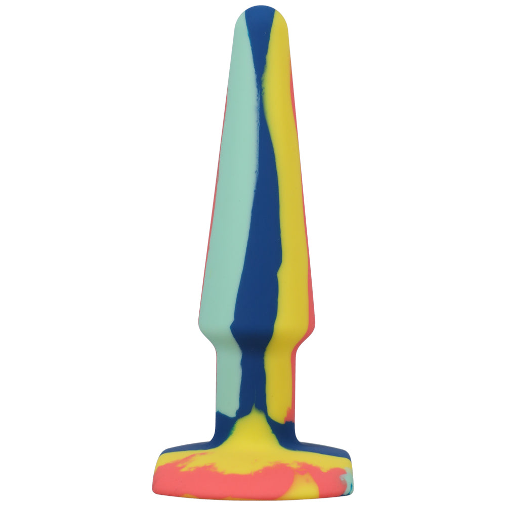 A-Play Groovy Silicone Anal Plug - 5-Inch Sunrise