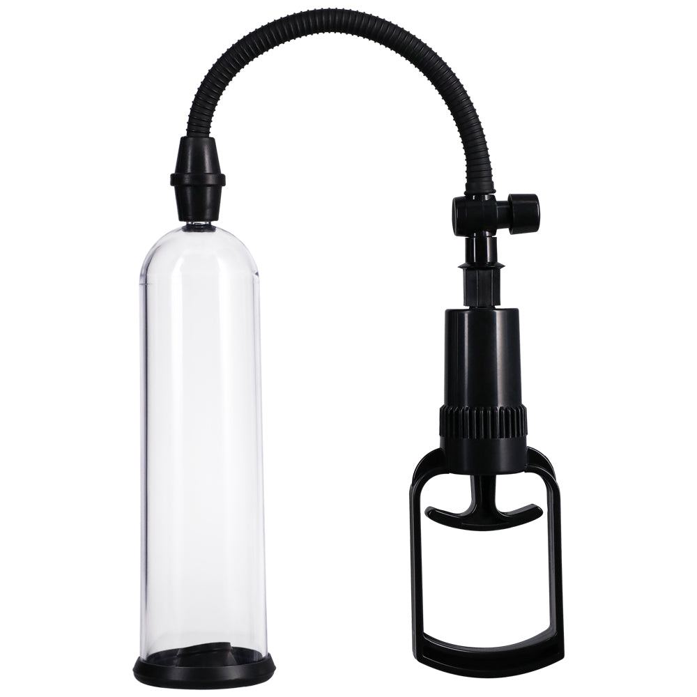 Rock Solid Penis Pump Kit - Black and Clear Vacuum Erection Pump