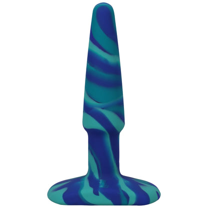 A-Play Groovy Silicone Anal Plug 4" Ocean