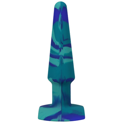 A-Play Groovy Silicone Anal Plug 5" Ocean