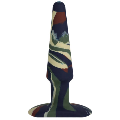 A-Play Groovy Silicone Anal Plug 5" Camouflage