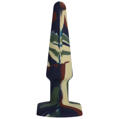 A-Play Groovy Silicone Anal Plug 5" Camouflage