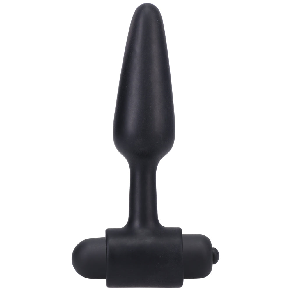 Vibrating Butt Plug In A Bag 4" Black