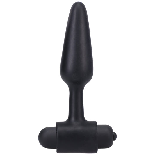 Vibrating Butt Plug In A Bag 4" Black